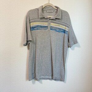 Travis Mathew Gray Modal Polo Shirt Size Large